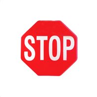 Auto Gs Αυτοκόλλητο Σήμα "Stop" Σμάλτο 9x8.8cm 1 Τεμάχιο
