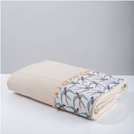 White Fabric Κουβέρτα Swallow Μπεζ Υπέρδιπλη (230 X 250cm)