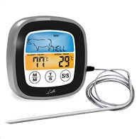 Life Ψηφιακό Θερμόμετρο κρέατος & χρονόμετρο κουζίνας με έγχρωμη οθόνη αφής Με Ακίδα Well Done 2-σε-1