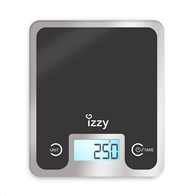 Izzy Ψηφιακή Ζυγαριά Κουζίνας 10kg Black Mirror