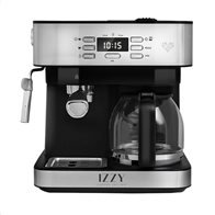 Izzy Limited Edition Πολυκαφετιέρα 2-σε-1 Μηχανή Espresso & Καφετιέρα Φίλτρου Πίεσης 20bar 1850W IZ-6005