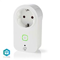 NEDIS Wi-Fi Smart Plug, 16Α, με μετρητή κατανάλωσης ενέργειας, WIFIP120FWT