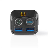 NEDIS αναμεταδότης FM, Bluetooth hands free και φορτιστής 3 σε 1, CATR120BK