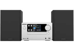 KENWOOD MICRO HI-FI SYSTEM DAB, CD, USB, BT &AUDIO STREAMING SILVER M-725DAB-S