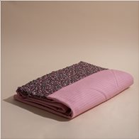 White Fabric Κουβέρτα Liberty Ροζ Μονή (170 X 245cm)