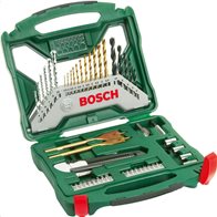 Bosch Σετ 50 Τρυπάνια Τιτανίου για Μέταλλο και Ξύλο X-Line