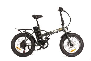Nilox Πράσινο Ηλεκτρικό Ποδήλατο Trekking με 7 Ταχύτητες και Δισκόφρενα Doc X8 Plus 20" Μαύρο