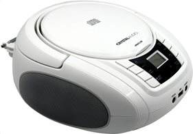 Crystal Audio Φορητό Ράδιο-CD MP3/FM/USB Boombox BMBU2W White