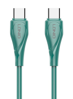 LDNIO καλώδιο USB-C σε USB-C LC611C 65W PD 1m πράσινο