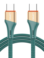LDNIO καλώδιο USB-C σε USB-C LC631C 65W PD 1m πράσινο