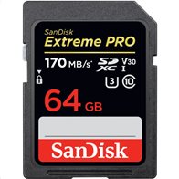 SanDisk Extreme Pro SDXC Card 64GB - 170MB/s V30 UHS-I U3