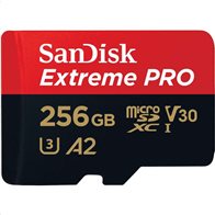 SanDisk SDSQXCZ-256G-GN6MA Extreme Pro microSDXC 256GB + SD Adapter 170MB/s A2 C10 V30 UHS-I U3