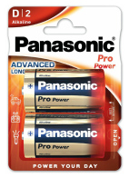 PANASONIC αλκαλικές μπαταρίες Pro Power D/LR20 1.5V 2τμχ