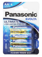 PANASONIC αλκαλικές μπαταρίες Evolta AA/LR6 1.5V 4τμχ