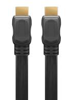 GOOBAY καλώδιο HDMI 2.0 με Ethernet 61281 flat 18Gbit/s 4K 5m μαύρο