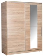 Velco Nτουλάπα με 2 Συρόμενες Πόρτες και Καθρέπτη Sonoma 642-5396-31 Φυσικό Χρώμα