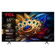 TCL Smar Τηλεόραση 4K QLED TV with Google TV and Game Master 3.0 55C61B