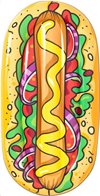 Bestway Φουσκωτό Στρώμα Θαλάσσης Hot Dog 190cm PVC