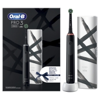 Oral-B Pro Ηλεκτρική Οδοντόβουρτσα με Χρονομετρητή Αισθητήρα Πίεσης και Θήκη Ταξιδίου 3 3500 Design Edition Black