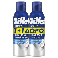 Gillette Series Conditioning Αφρός Ξυρίσματος Με Βούτυρο Κακάο, 200 ml, 1+1 ΔΩΡΟ - 80762727