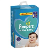 Pampers Active Baby Πάνες Με Αυτοκόλλητο No3 6-10kg Mega Pack 152τμχ