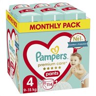 Pampers Premium Care Pants Μέγεθος 4 (9kg-15kg) - 114 Πάνες-Βρακάκι - 81781604