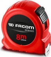 Facom Μέτρο-ρολό 8m με stop διπλής όψεως 893B.825PB