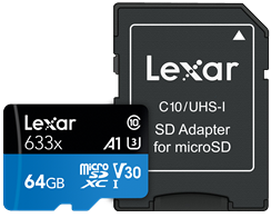 Lexar High-Performance 633x Micro-SD 64GB