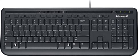 Micosoft Ενσύρματο Πληκτρολόγιο Keyboard 600 Μαύρο