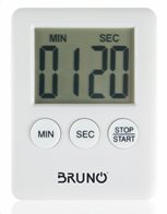 BRUNO χρονόμετρο & αντίστροφη μέτρηση BRN-0063 LCD με μαγνήτη λευκό