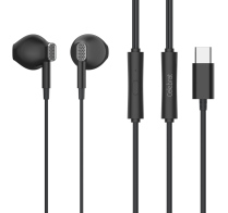 Celebrat Ακουστικά με Μικρόφωνο D12 USB-C 1.2m Μαύρα
