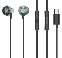 Celebrat Ακουστικά με Μικρόφωνο D14 USB-C 1.2m Μαύρα