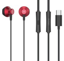 Celebrat Ακουστικά με Μικρόφωνο D14 USB-C 1.2m Κόκκινα