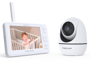 FOSCAM ενδοεπικοινωνία μωρού BM1 με κάμερα & οθόνη 5" 1080p PTZ
