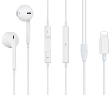 CELEBRAT earphones με μικρόφωνο G17 Lightning 1.2m λευκά