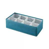 Υφασμάτινο Κουτί Οργάνωσης 8 θέσεων Μπλε 32 x 16 x 9 cm