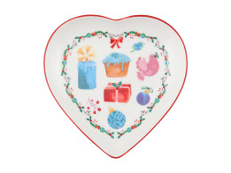 Maxwell Williams Πιάτο Καρδιά 14cm Πορσελάνη  Christmasville Σε Συσκευασία Δώρου
