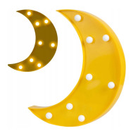 Nukido Παιδικό Πλαστικό LED Φωτιστικό Φεγγάρι 17.5 x 3 x 24 cm NK-409-Moon
