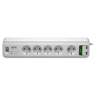 APC Essential SurgeArrest 5 outlets with 5V, 2.4A 2 port USB charger 230V