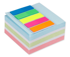 MP αυτοκόλλητα χαρτάκια σημειώσεων PN181 75x75mm 400+100τμχ χρωματιστά