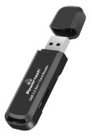 POWERTECH card reader PT-1112 για SD & micro SD USB 3.2 5Gbps μαύρο