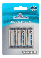 POWERTECH Zinc Carbon μπαταρίες PT-949 AA R6 1.5V 4τμχ