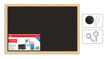Madrid Papel Πίνακας με Κιμωλίες 40x30cm Μαύρος