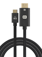 POWERTECH καλώδιο USB-C σε DisplayPort PTR-0138 8K/120Hz 1m μαύρο