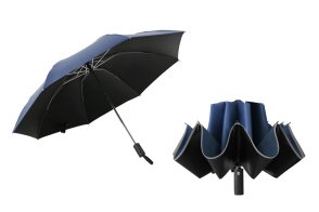 ROXXANI ομπρέλα αντίστροφης δίπλωσης RXN-0016 αυτόματο άνοιγμα μπλε