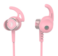 SADES gaming earphones Wings 20 12mm 3.5mm 1.2m ροζ