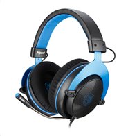 Sades Gaming Headset Mpower Multiplatform 3.5mm 50mm Ακουστικά Μπλέ