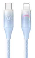 USAMS καλώδιο Lightning σε USB-C US-SJ638 30W PD 1.2m μπλε