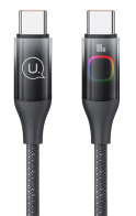 USAMS καλώδιο USB-C σε USB-C US-SJ640 100W PD 1.2m μαύρο