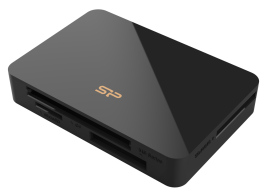 SILICON POWER card reader U3 για SD/microSD/MMC/CF/MS USB 3.2 μαύρο